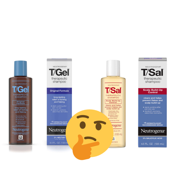 tgel vs tsal dandruff shampoo comparison